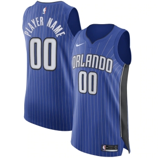 Men's Orlando Magic Nike Royal Authentic Custom Jersey - Icon Edition