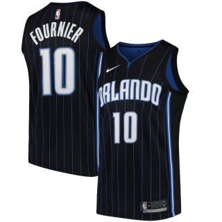 Men's Orlando Magic Evan Fournier Nike Black Swingman Jersey Statement Edition