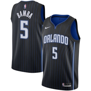 Men's Orlando Magic Mohamed Bamba Nike Black 2019-2020 Swingman Jersey - Icon Edition