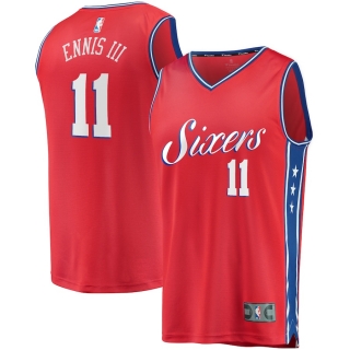 Men's Philadelphia 76ers James Ennis Fanatics Branded Red Fast Break Replica Player Team Jersey - Statement Edition