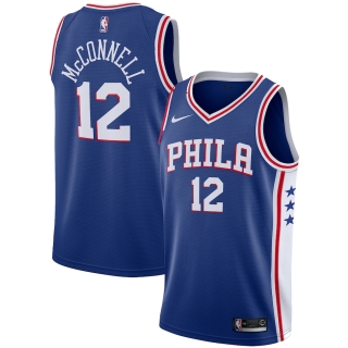 Men's Philadelphia 76ers TJ McConnell Nike Royal Replica Swingman Jersey - Icon Edition