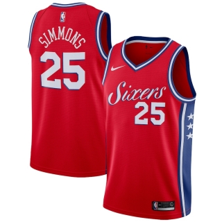 Men's Philadelphia 76ers Ben Simmons Nike Red Swingman Jersey Statement Edition
