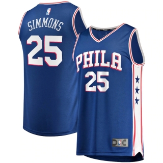 Men's Philadelphia 76ers Fanatics Branded Royal 2019-20 Fast Break Replica Jersey - Statement Edition
