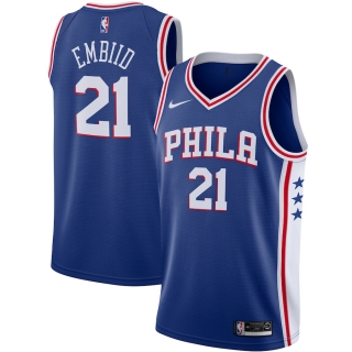Men's Philadelphia 76ers Joel Embiid Nike Royal 2019-2020 Swingman Jersey - Icon Edition