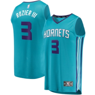 Men's Charlotte Hornets Terry Rozier Fanatics Branded Teal Fast Break Replica Jersey - Icon Edition