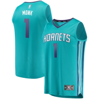 Men's Charlotte Hornets Malik Monk Fanatics Branded Teal Fast Break Replica Jersey - Icon Edition