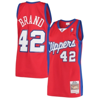 Men's LA Clippers Elton Brand Mitchell & Ness Red 2000-01 Hardwood Classics Swingman Jersey - Statement Edition