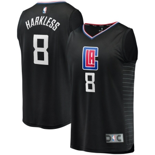 Men's LA Clippers Maurice Harkless Fanatics Branded Black Fast Break Replica Player Jersey - Statement Edition