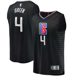 Men's LA Clippers JaMychal Green Fanatics Branded Black Fast Break Replica Player Jersey - Statement Edition