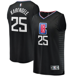 Men's LA Clippers Mfiondu Kabengele Fanatics Branded Black Fast Break Replica Jersey - Statement Edition