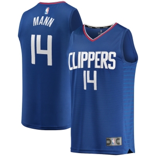 Men's LA Clippers Terance Mann Fanatics Branded Royal Fast Break Replica Jersey - Icon Edition