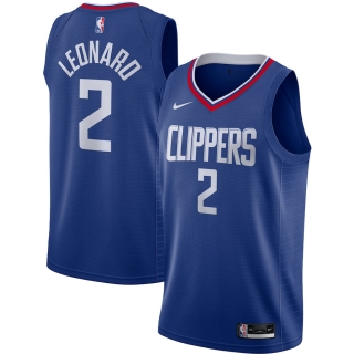 Men's LA Clippers Kawhi Leonard Nike Royal 2020-21 Swingman Jersey - Icon Edition