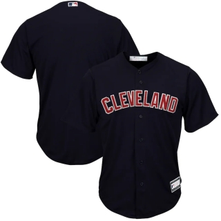 Men's Cleveland Indians Navy Big & Tall Replica Team Jersey