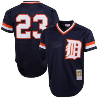 Men's Detroit Tigers Kirk Gibson Mitchell & Ness Navy 1984 Authentic Cooperstown Collection Mesh Batting Practice Jersey