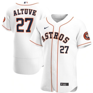 Men's Houston Astros Jose Altuve Nike White Home 2020 Authentic Player Jersey