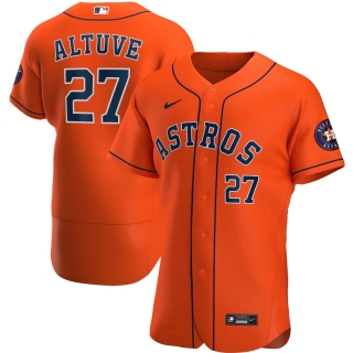 Men's Houston Astros Jose Altuve Nike Orange Alternate 2020 Authentic Player Jersey