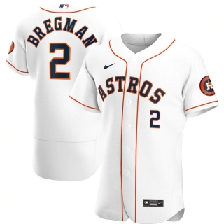 Men's Houston Astros Alex Bregman Nike White Home 2020 Authentic Player Jersey