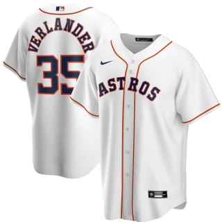 Men's Houston Astros Justin Verlander Nike White Home 2020 Replica Player Jersey