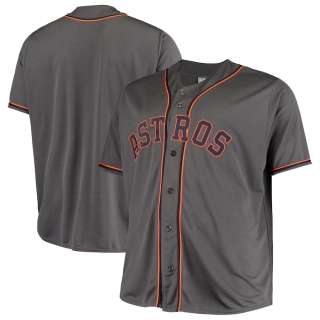 Men's Houston Astros Charcoal Big & Tall Fashion Jersey