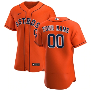 Men's Houston Astros Nike Orange 2020 Alternate Authentic Custom Jersey