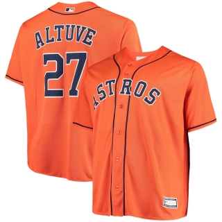 Men's Houston Astros Jose Altuve Orange Big & Tall Replica Player Jersey