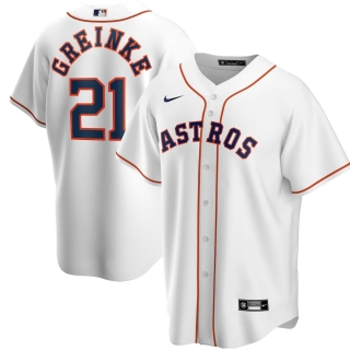 Men's Houston Astros Zack Greinke Nike White Home 2020 Replica Player Jersey