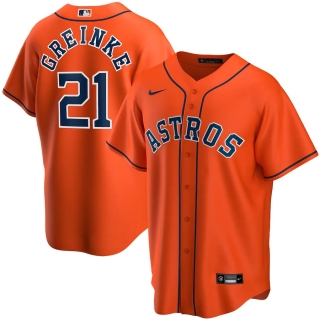 Men's Houston Astros Zack Greinke Nike Orange Alternate 2020 Replica Player Jersey