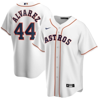 Men's Houston Astros Yordan Alvarez Nike White Home 2020 Replica Player Jersey