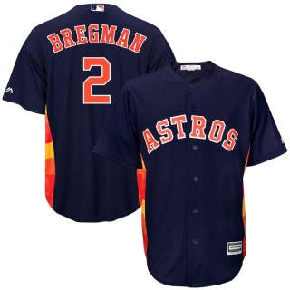 Men's Houston Astros Alex Bregman Majestic Navy Big & Tall Cool Base Player Jersey