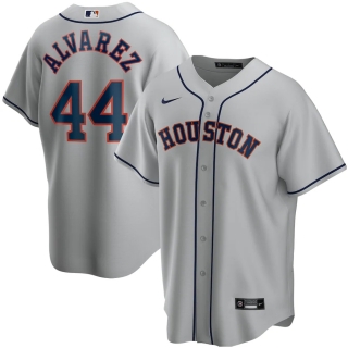 Men's Houston Astros Yordan Alvarez Nike Gray Road 2020 Replica Player Jersey