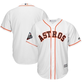 Men's Houston Astros Majestic White 2019 World Series Bound Official Cool Base Team Jersey