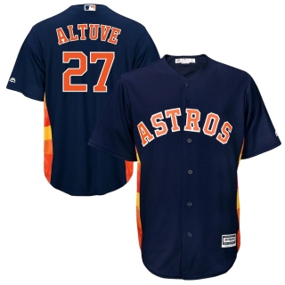 Men's Houston Astros Jose Altuve Majestic Navy Big & Tall Cool Base Player Jersey