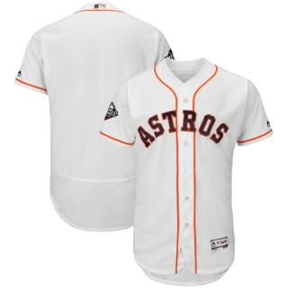 Men's Houston Astros Majestic White 2019 World Series Bound Authentic Flex Base Team Jersey