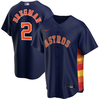 Men's Houston Astros Alex Bregman Nike Navy Alternate 2020 Replica Player Jersey