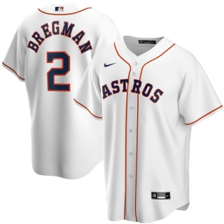 Men's Houston Astros Alex Bregman Nike White Home 2020 Replica Player Jersey