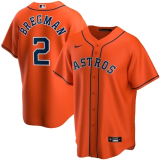 Men's Houston Astros Alex Bregman Nike Orange Alternate 2020 Replica Player Jersey