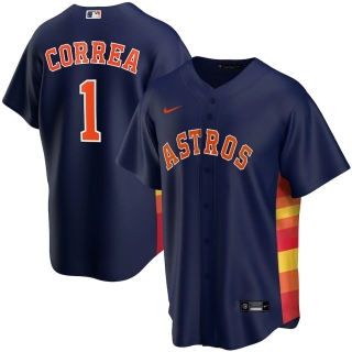 Men's Houston Astros Carlos Correa Nike Navy Alternate 2020 Replica Player Jersey