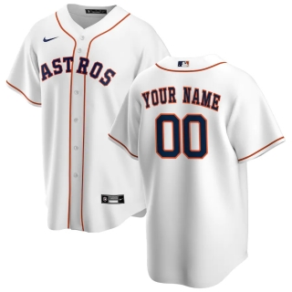 Men's Houston Astros Nike White Home 2020 Replica Custom Jersey
