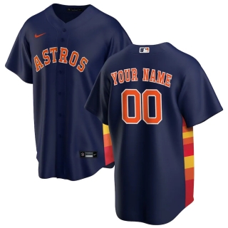 Men's Houston Astros Nike Navy 2020 Alternate Replica Custom Jersey