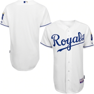 Men's Kansas City Royals Majestic Home White 6300 Team Authentic Jersey