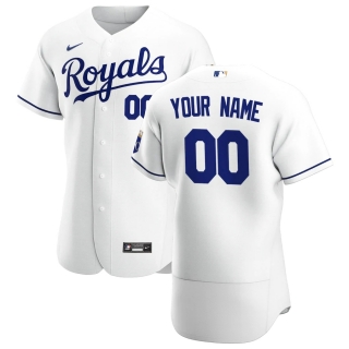 Men's Kansas City Royals Nike White 2020 Home Authentic Custom Jersey