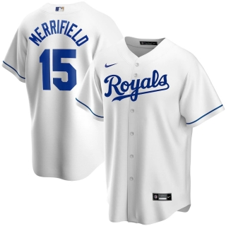 Men's Kansas City Royals Whit Merrifield Nike White Home 2020 Replica Player Jersey