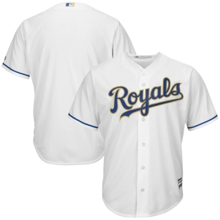 Men's Kansas City Royals Majestic White 2017 Home Cool Base Team Jersey