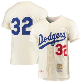 Sandy Koufax Los Angeles Dodgers Mitchell & Ness Cooperstown Collection Authentic Jersey - Cream