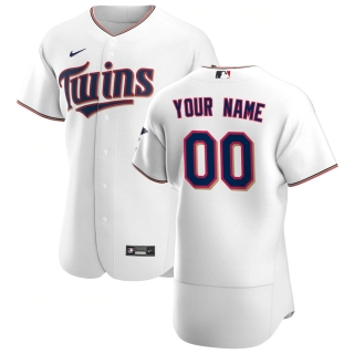 Men's Minnesota Twins Nike White 2020 Home Authentic Custom Jersey