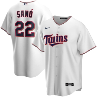 Men's Minnesota Twins Miguel Sano Nike White Home 2020 Replica Player Jersey