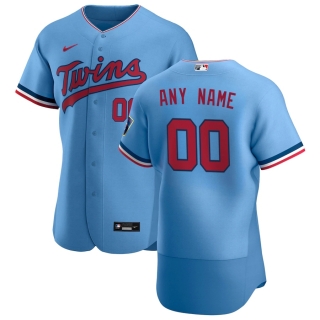 Men's Minnesota Twins Nike Light Blue 2020 Alternate Authentic Custom Jersey