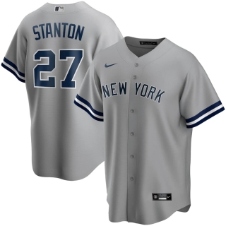 Men's New York Yankees Giancarlo Stanton Nike Gray Road 2020 Replica Player Jersey