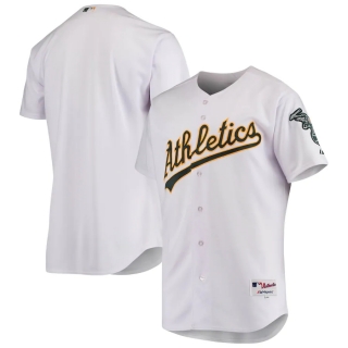 Men's Oakland Athletics Majestic White Home Flex Base Jersey