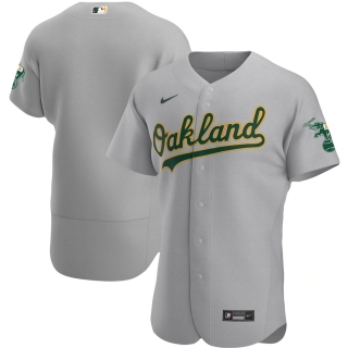 Men's Oakland Athletics Nike Gray Road 2020 Authentic Team Jersey